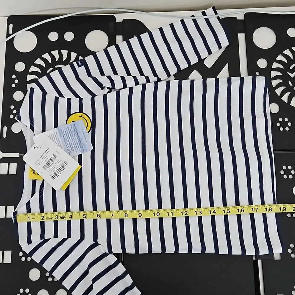 Saint James x Smiley Iconic Sailor Navy Striped Long Sleeve Shirt |‎ Kid's 8